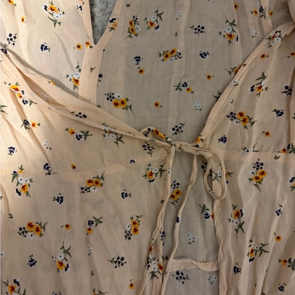 Faithfull the Brand Pink Floral Floor Length Duster XL - Picture 4 of 6